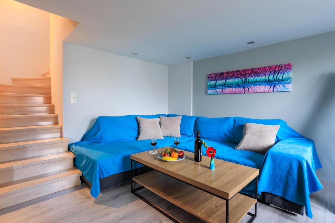 Electra Modern Apartment With Cozy Garden Iráklio Kültér fotó