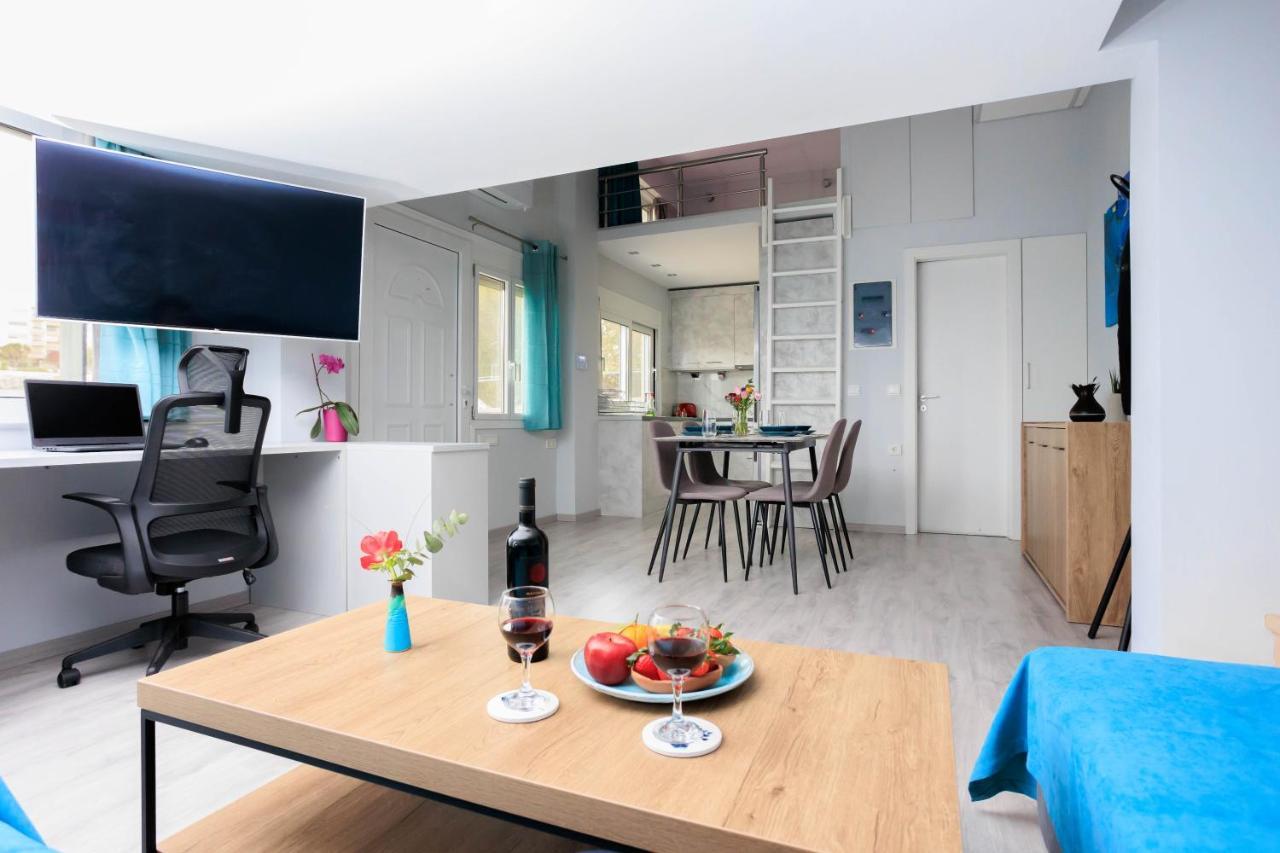 Electra Modern Apartment With Cozy Garden Iráklio Kültér fotó